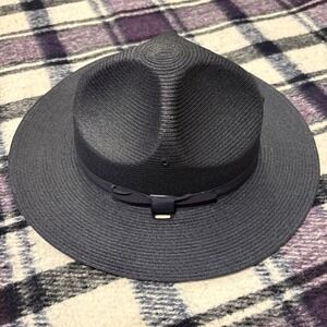 Stratton Self Forming Hat Black Size 7 - 1/4 Straw Police Ranger Uniform